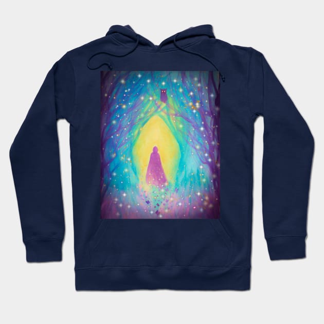 Into the light Hoodie by redwitchart